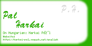 pal harkai business card